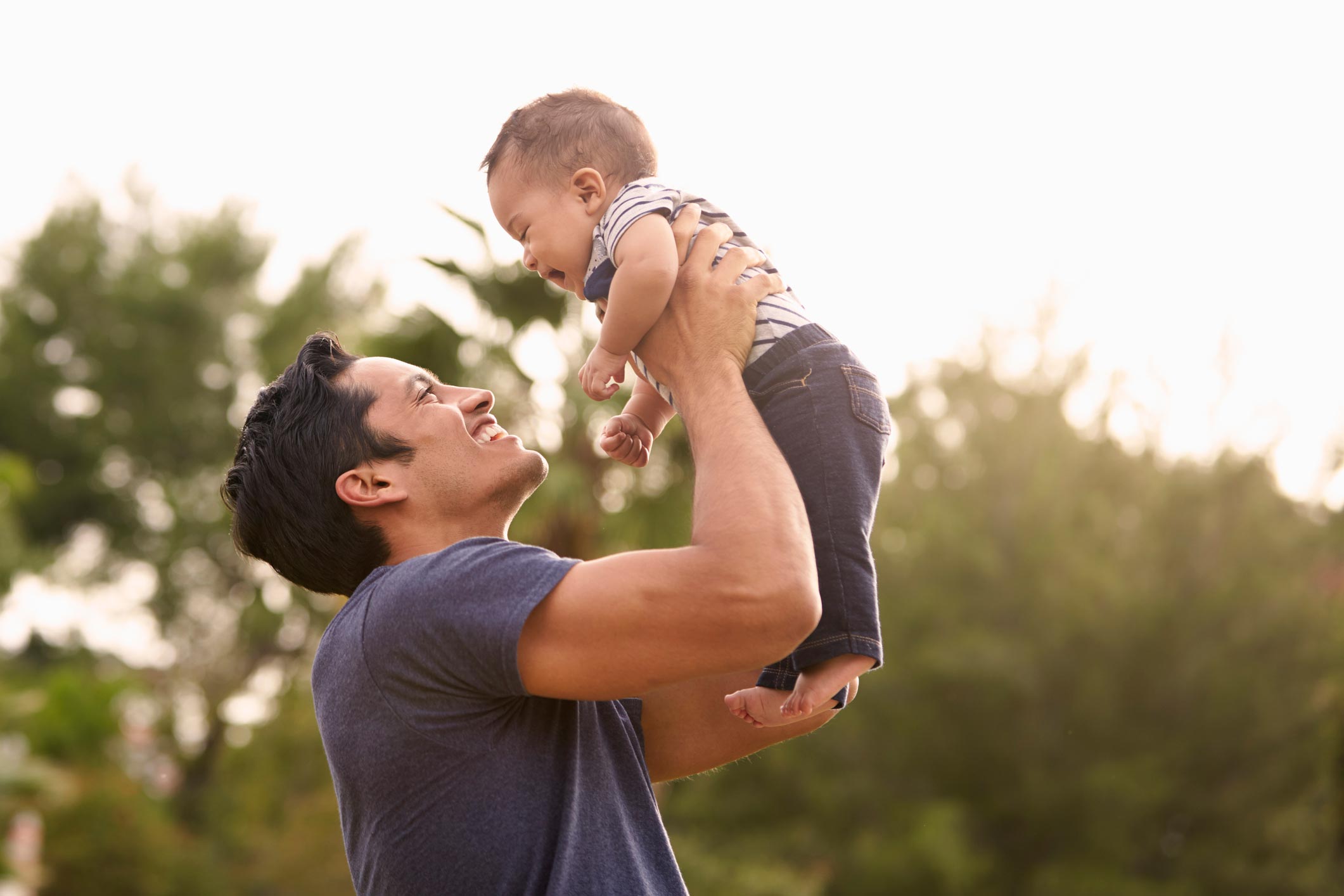 Father with baby