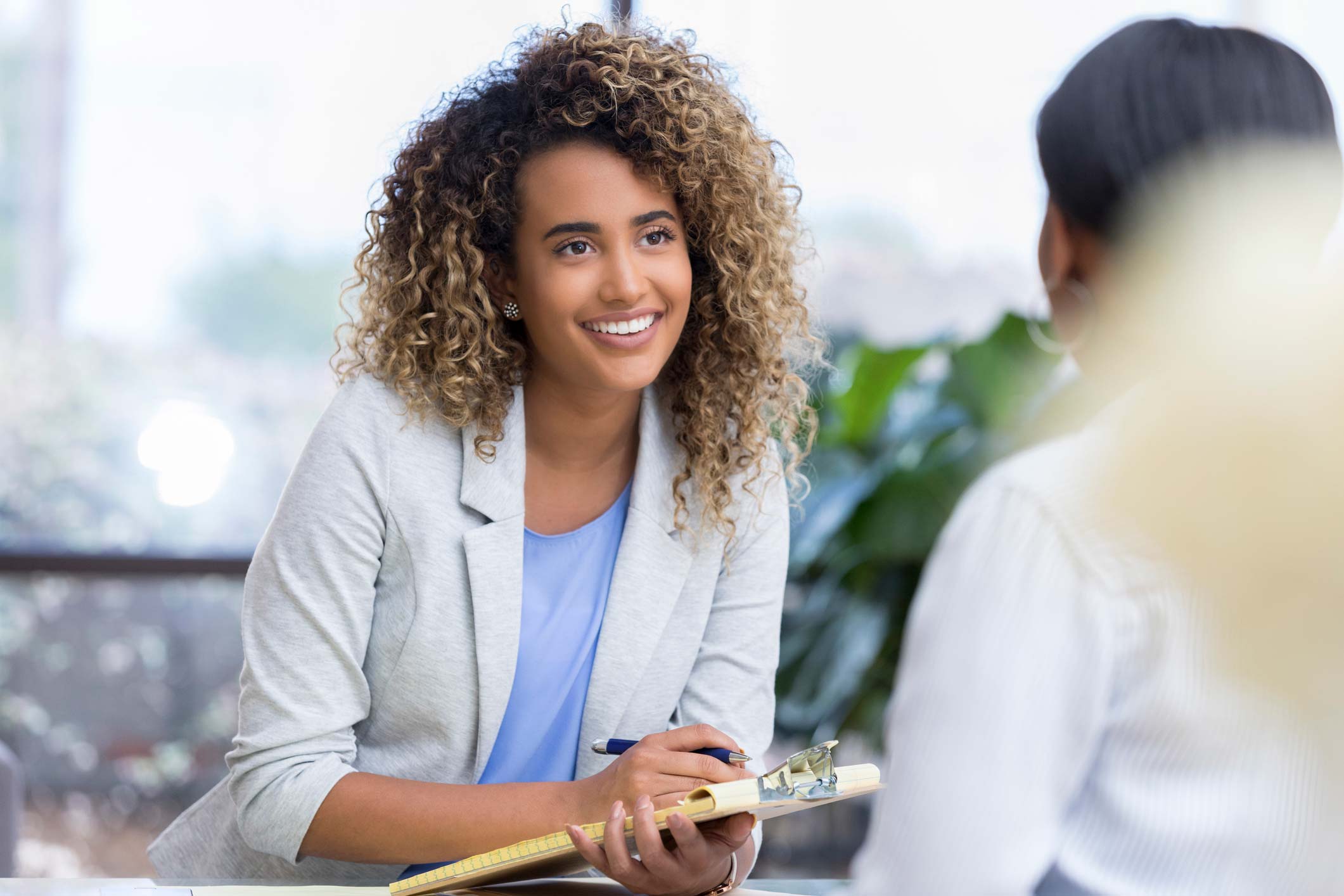 Advisor with client